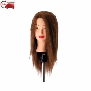 CABEÇA ACADÉMICA CABELO 70% NATURAL 35CM