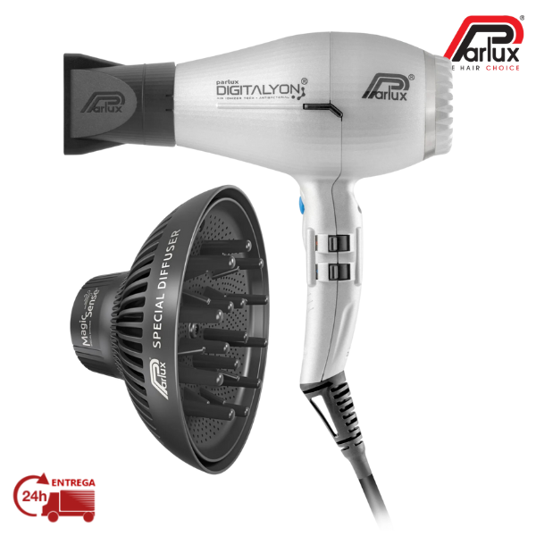 SECADOR PROFISSIONAL PARLUX DIGITALYON – PRATA + DIFUSOR MAGIC SENSE - Image 2