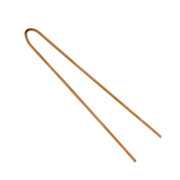GANCHOS INVISÍVEIS LISOS DOURADOS 5 CM CX 250 GR