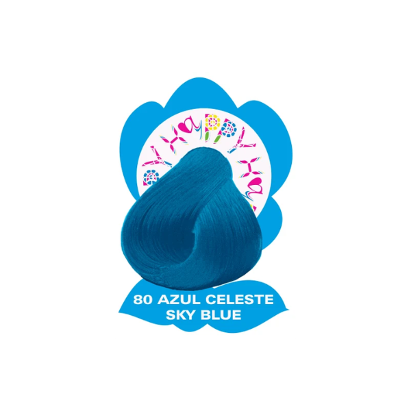 HAYPPY COLORAÇÃO DIRETA Nº80 – AZUL CELESTE – 100 ML - Image 2