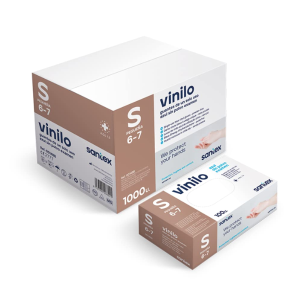 LUVAS VINIL S 1000 UN (10 CAIXAS)