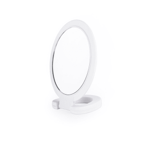 Espelho Clam Branco 12,3cm Suporte Multifuncional