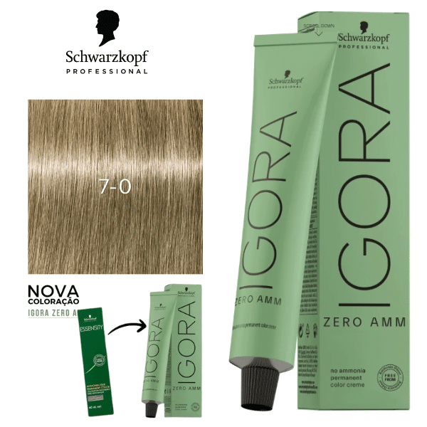 SCHWARZKOPF IGORA Coloração Zero AMM 7.0 60ml