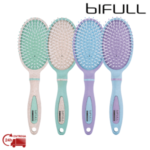 BIFULL ESCOVAS BIODEGRADÁVEIS BIO OVAL PASTEL COLOUR