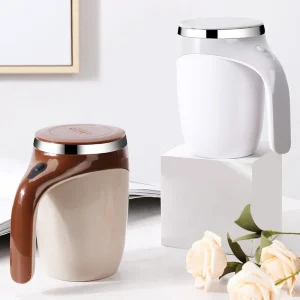 Caneca Magnética Recarregável Automática com USB Mixer Térmica 380 ml