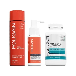 Foligain Shampoo + Lotion + Capsules (men)