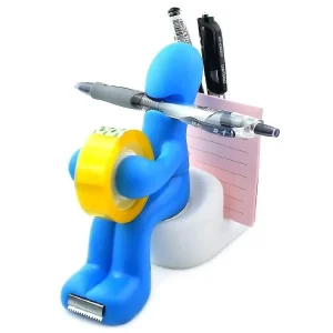 Suporte Escritório Fita Adesiva Caneta Post-it e Clips The Butt Porta Tudo Divertido e Criativo